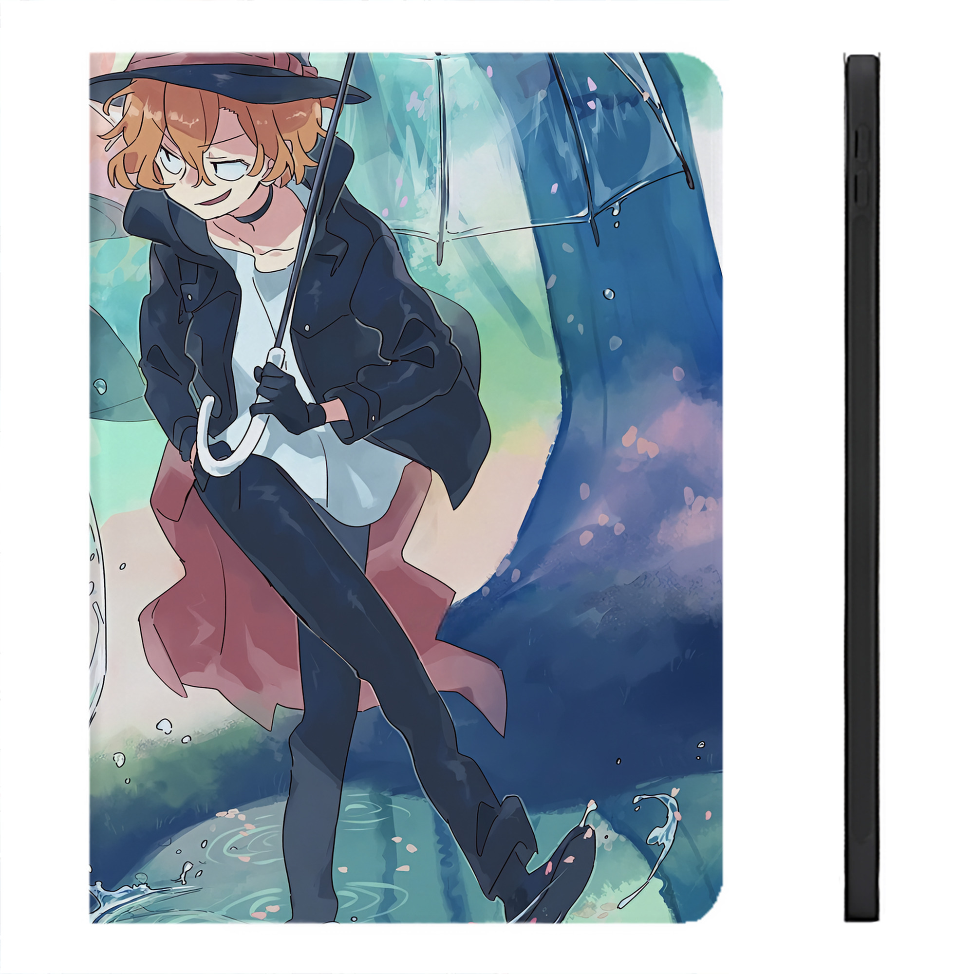 （画像用） 文豪ストレイドッグス Bungo Stray Dogs IPadケース ペンホルダー付き ブックスタイルデザイン